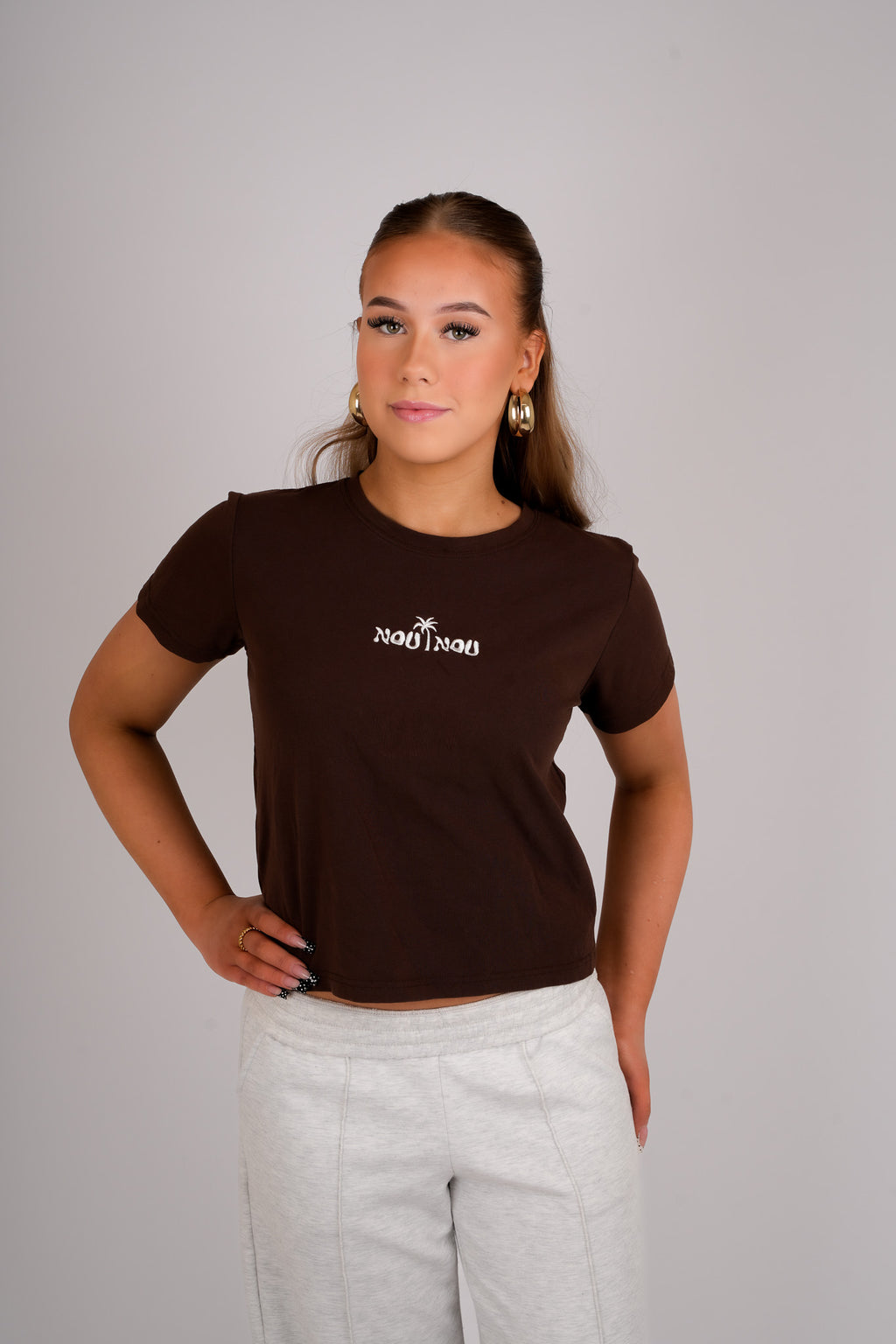 Coconut brown tee