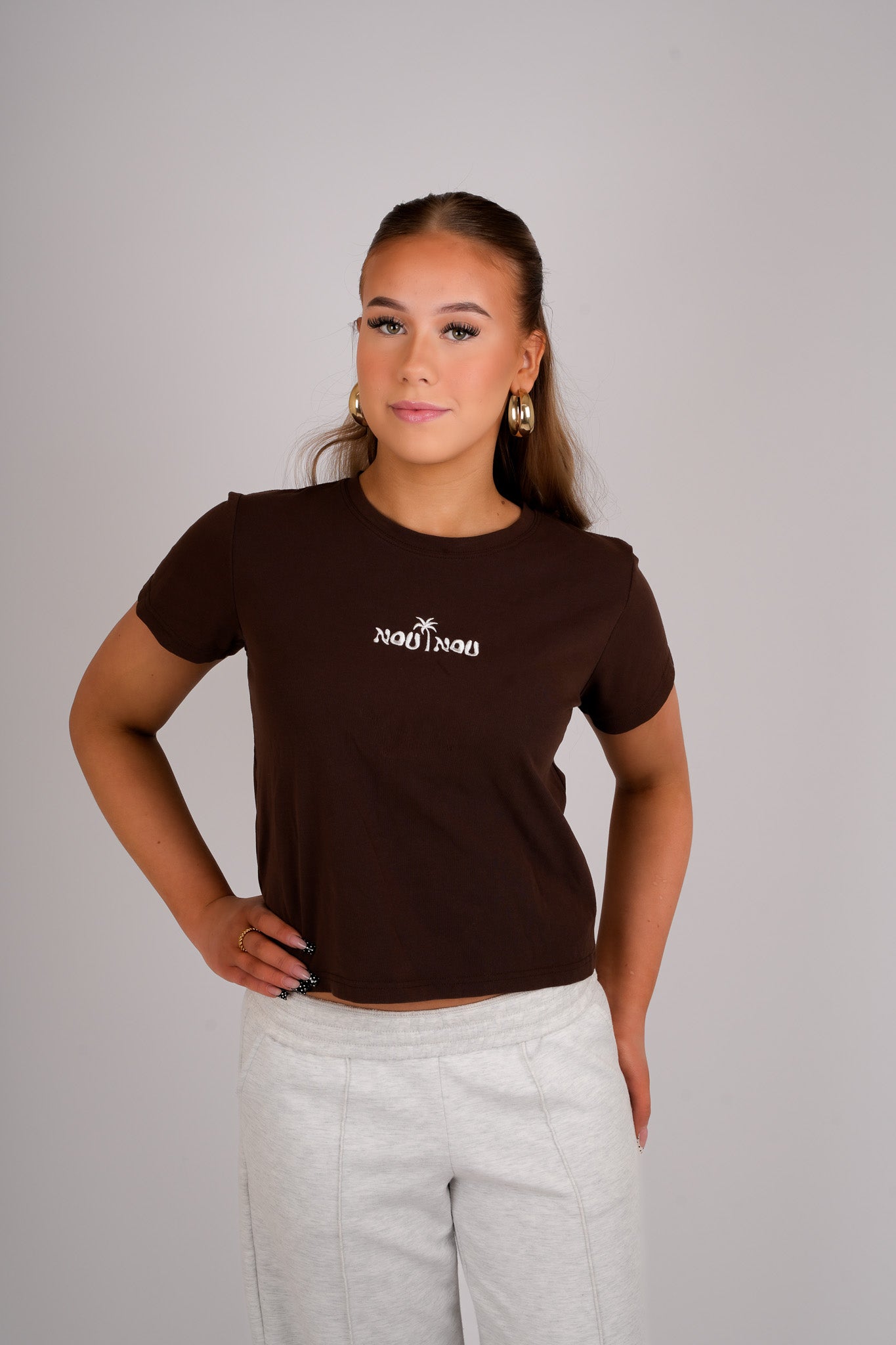 Coconut brown tee