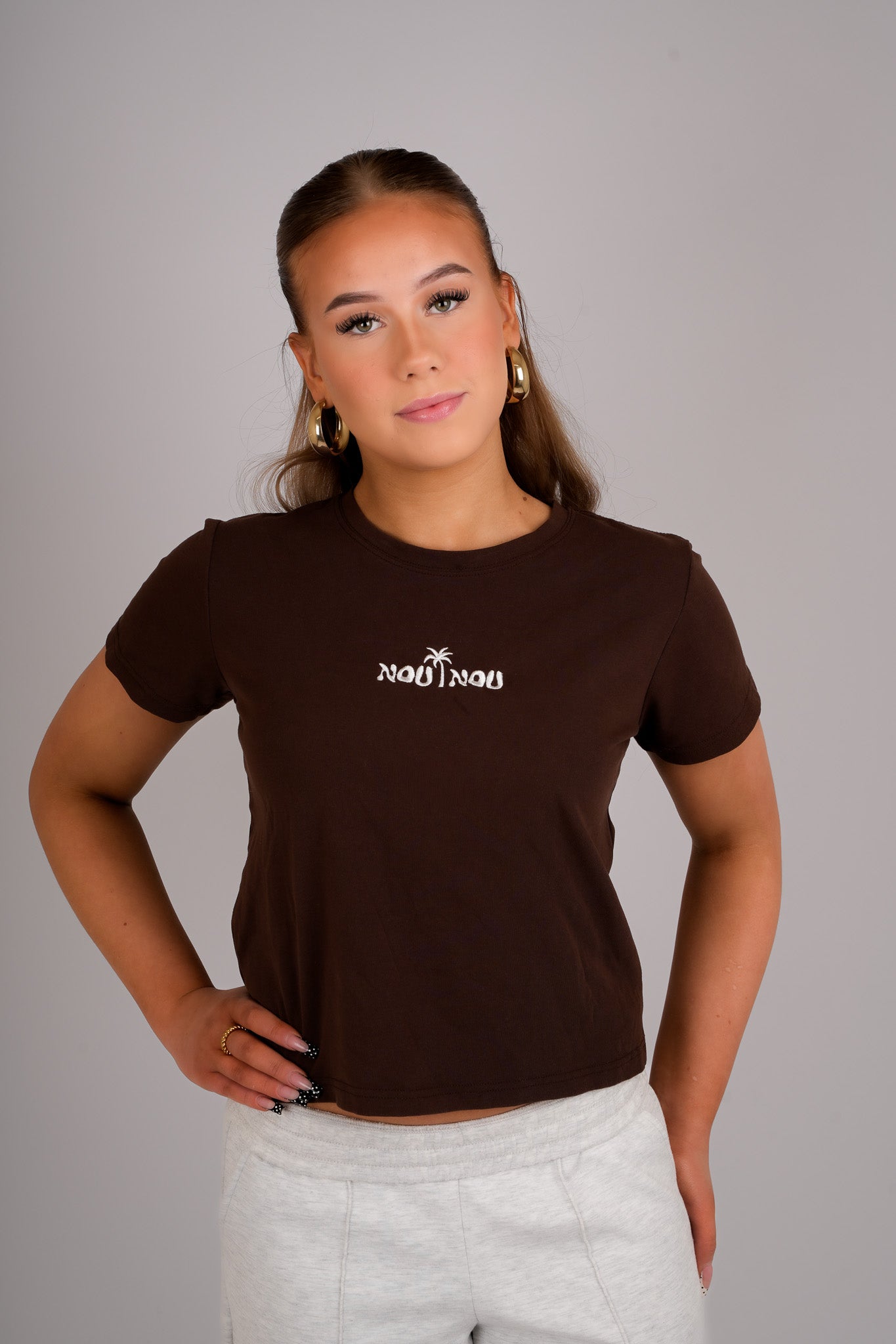 Coconut brown tee